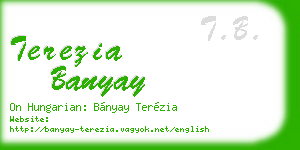 terezia banyay business card